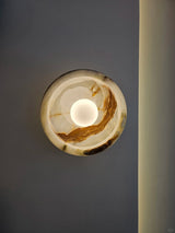 Aurora Green Onyx Sconce