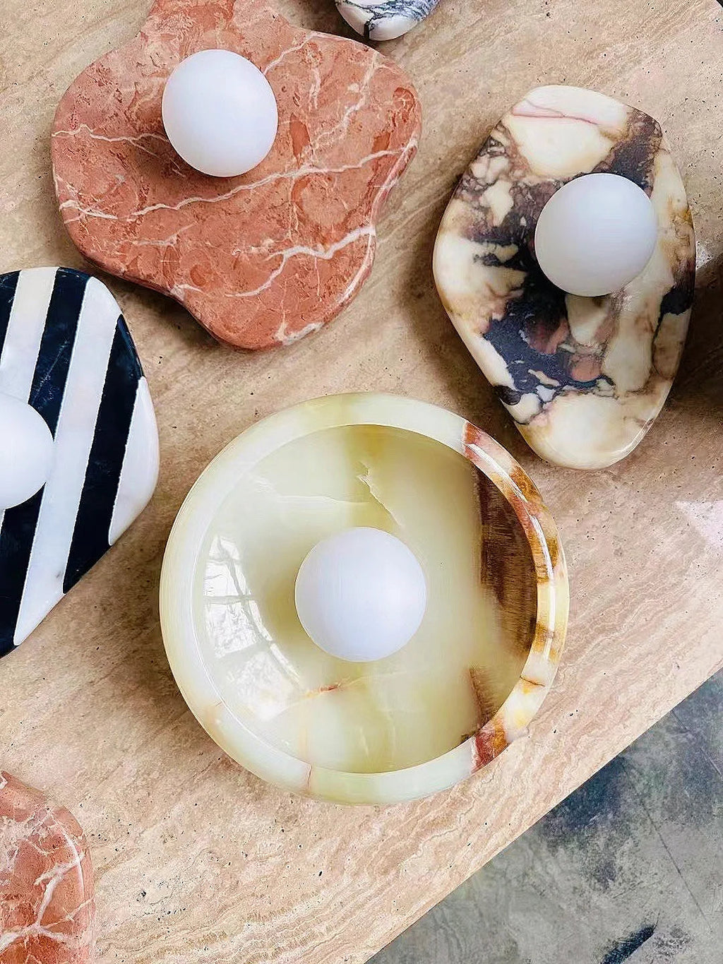 Aurora Green Onyx Sconce