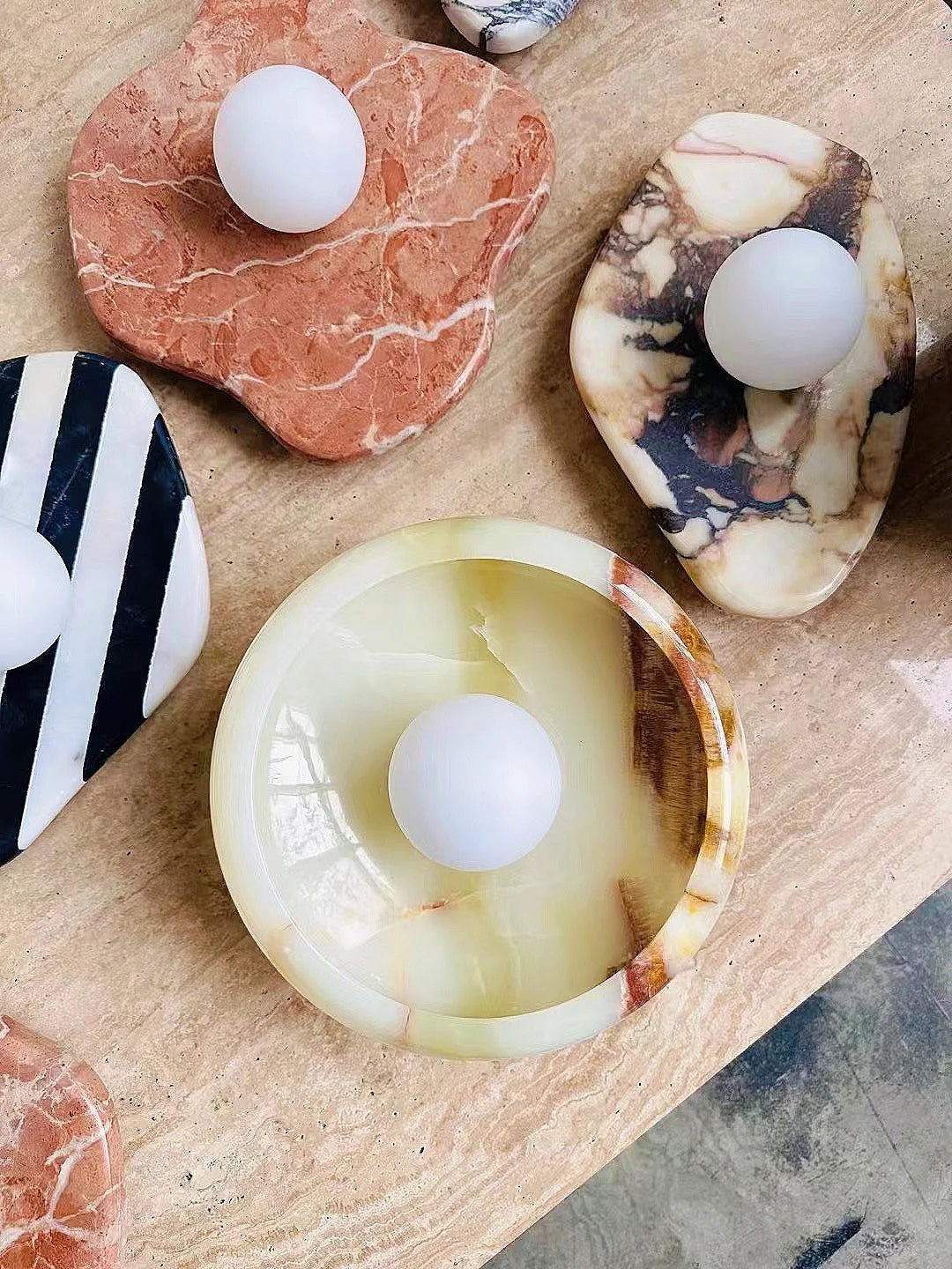 Aurora Green Onyx Sconce