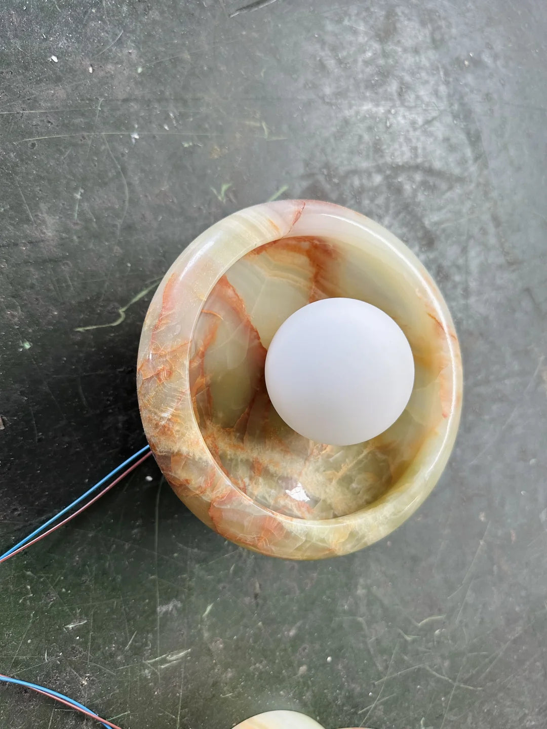 Aurora Green Onyx Sconce