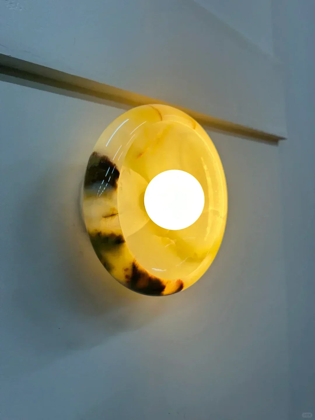 Aurora Green Onyx Sconce