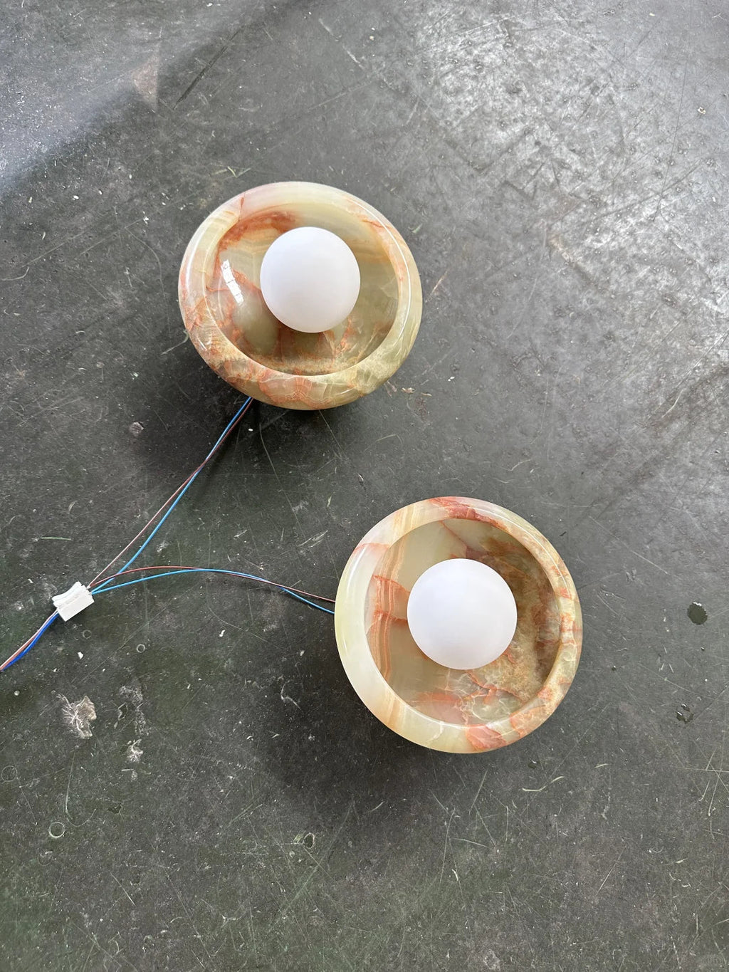 Aurora Green Onyx Sconce