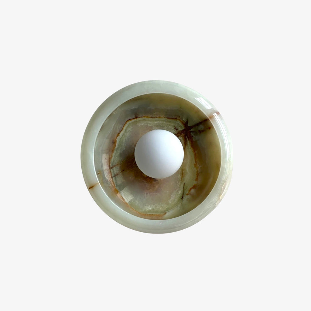 Aurora Green Onyx Sconce