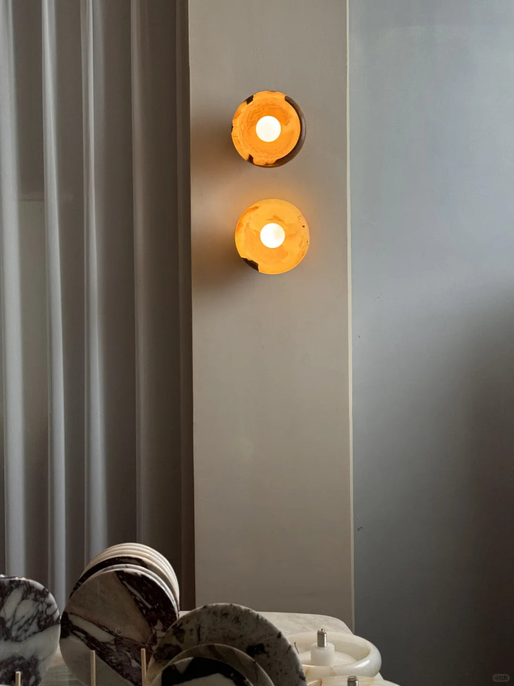Aurora Green Onyx Sconce