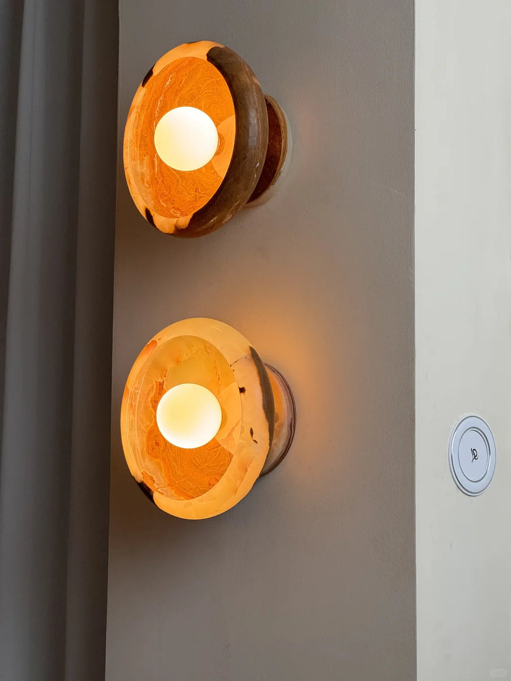 Aurora Green Onyx Sconce