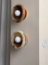 Aurora Green Onyx Sconce