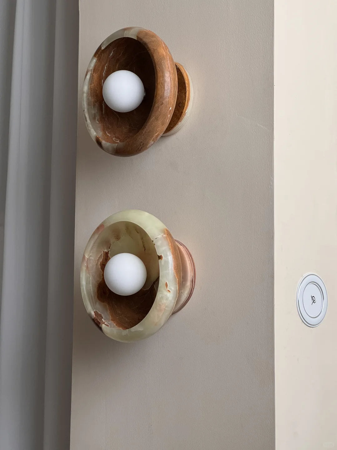 Aurora Green Onyx Sconce