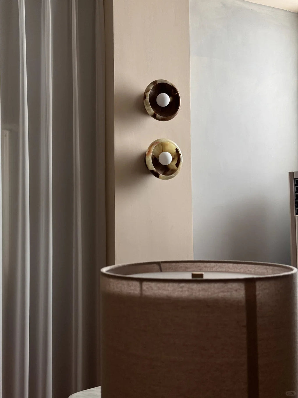 Aurora Green Onyx Sconce