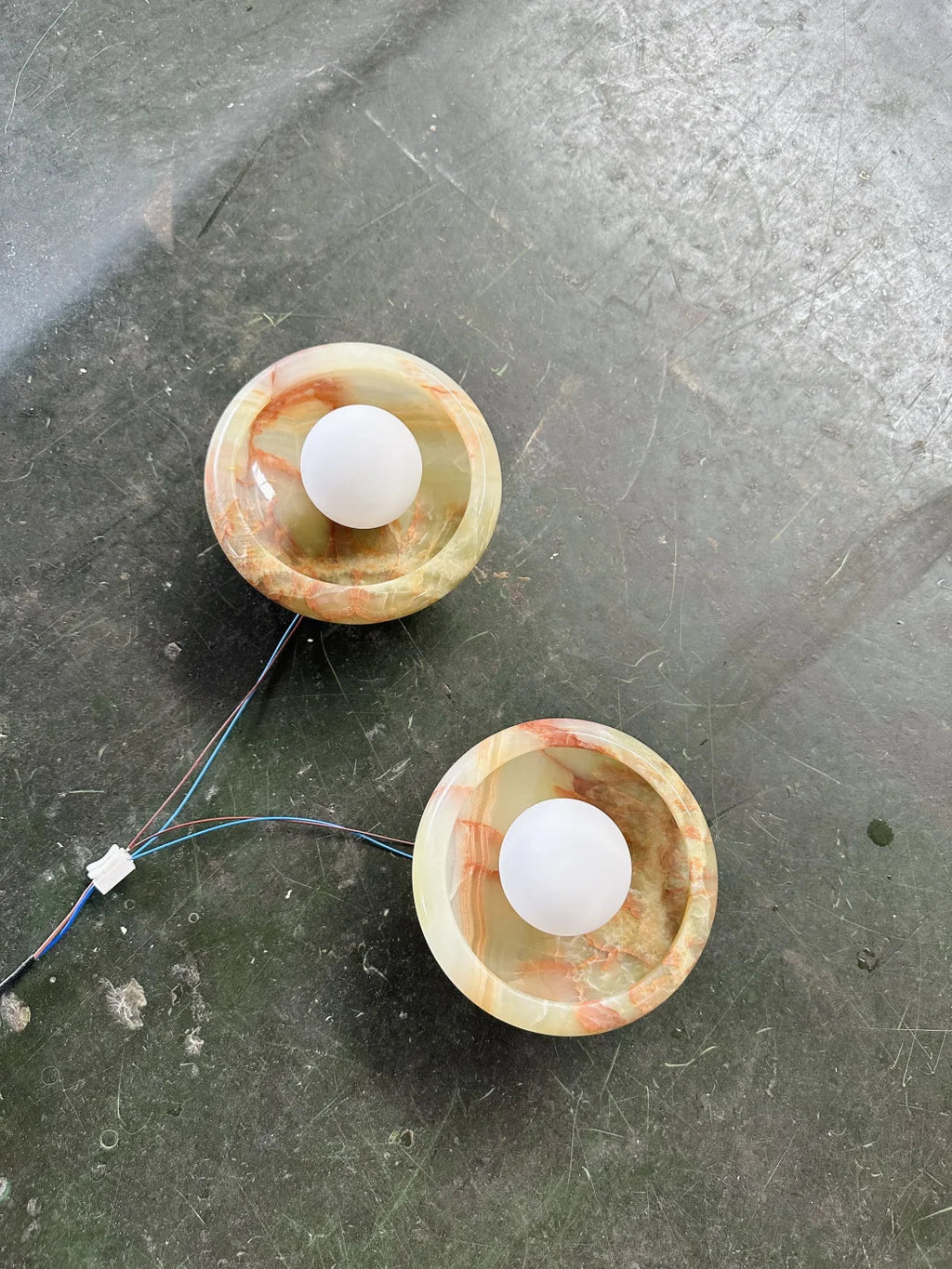 Aurora Green Onyx Sconce