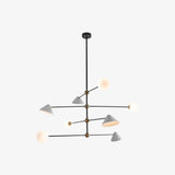 Ball and Shade Chandelier