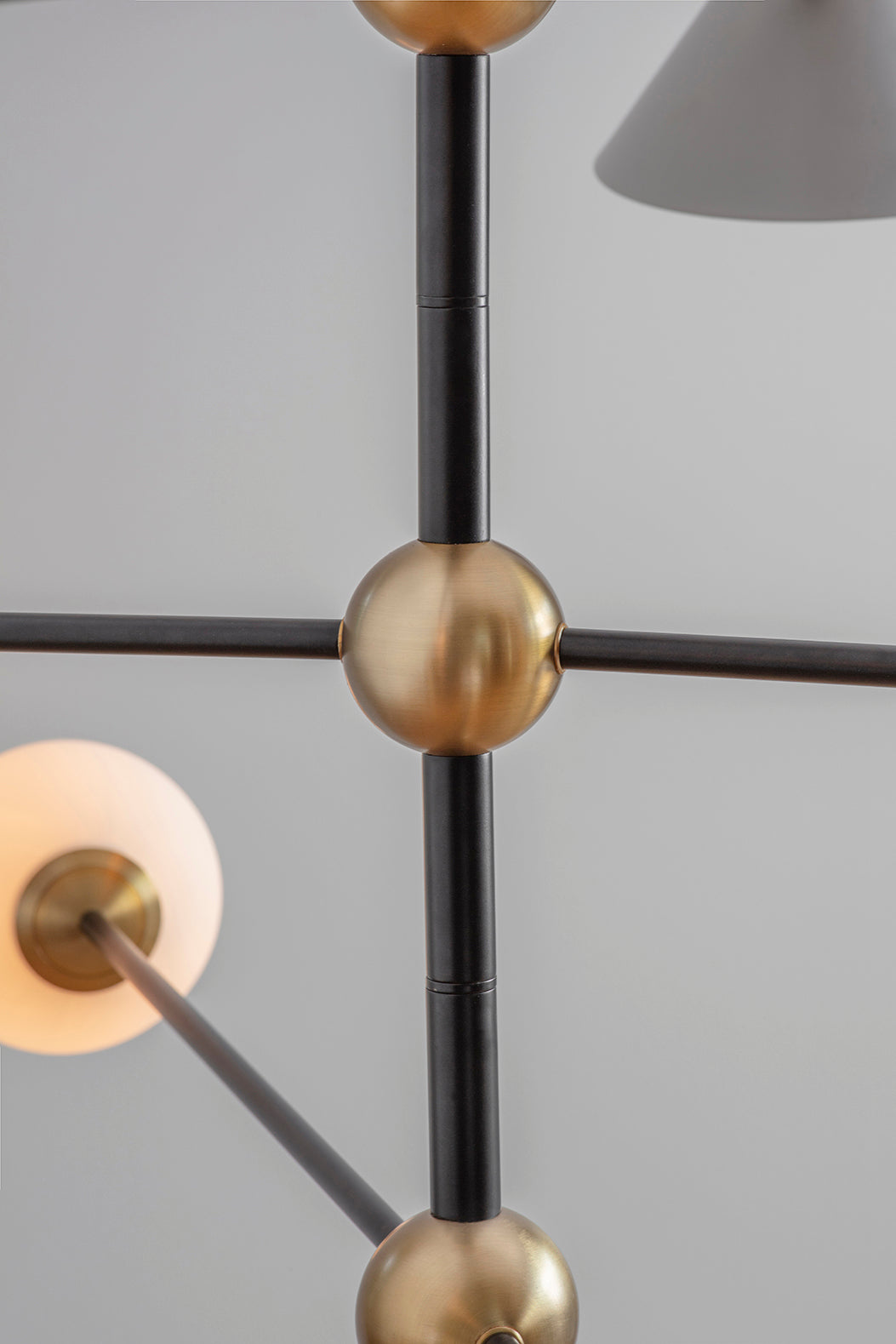 Ball and Shade Chandelier