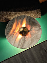 Banded Tan Agate Sconce