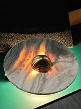 Banded Tan Agate Sconce