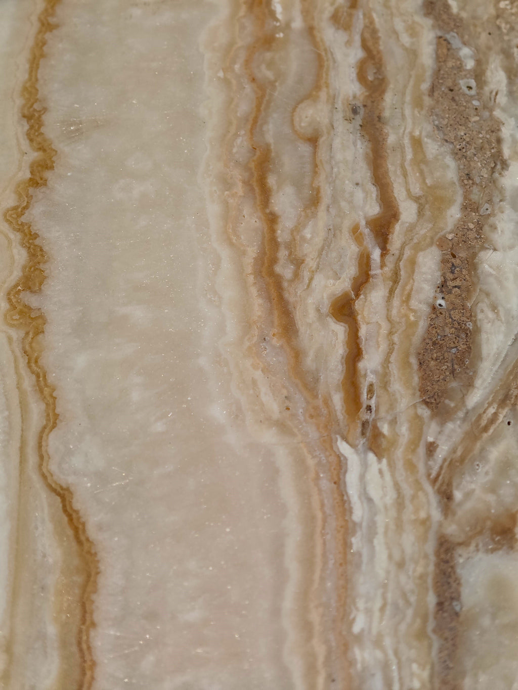 Banded Tan Agate Sconce