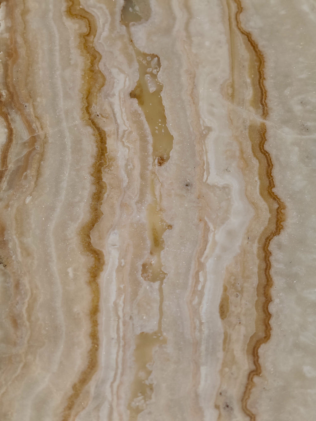 Banded Tan Agate Sconce