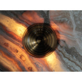 Banded Tan Agate Sconce