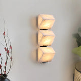 Block Alabaster Wall Sconce