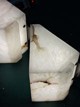 Block Alabaster Wall Sconce