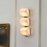 Block Alabaster Wall Sconce