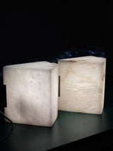 Block Alabaster Wall Sconce