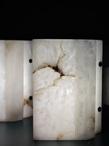 Block Alabaster Wall Sconce