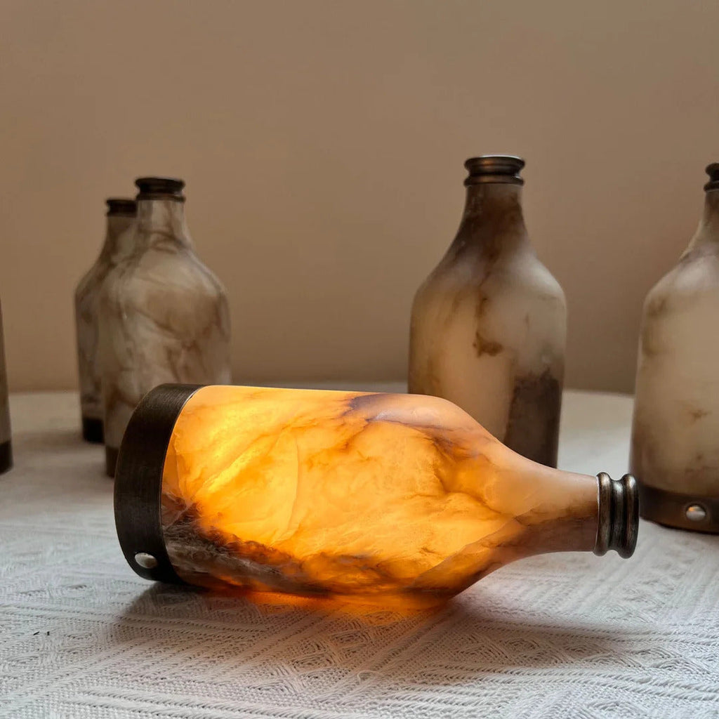 Bottle Alabaster Table Lamp