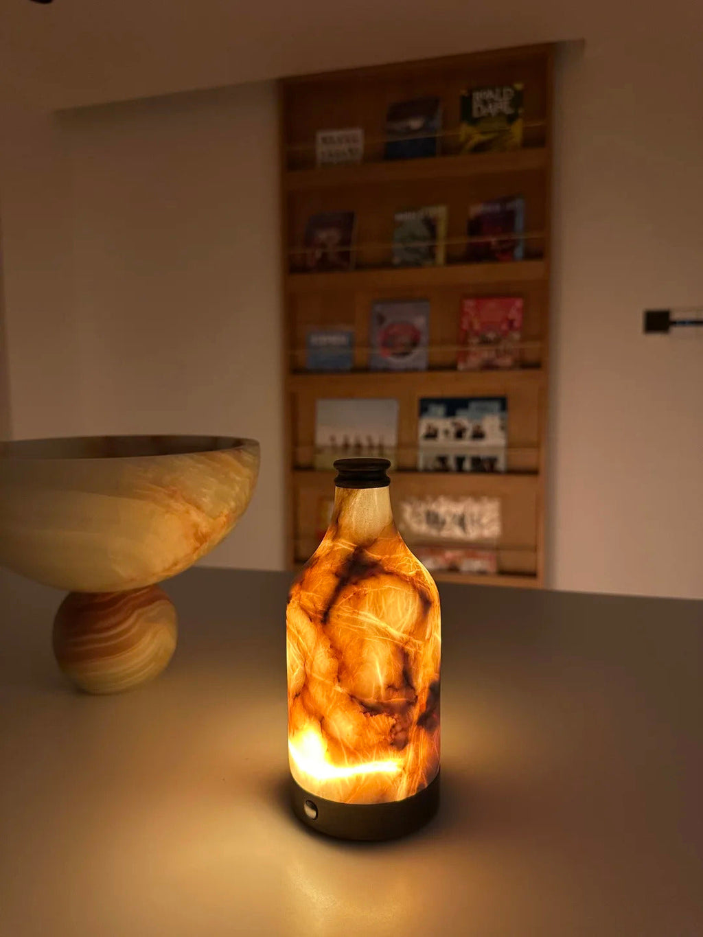 Bottle Alabaster Table Lamp