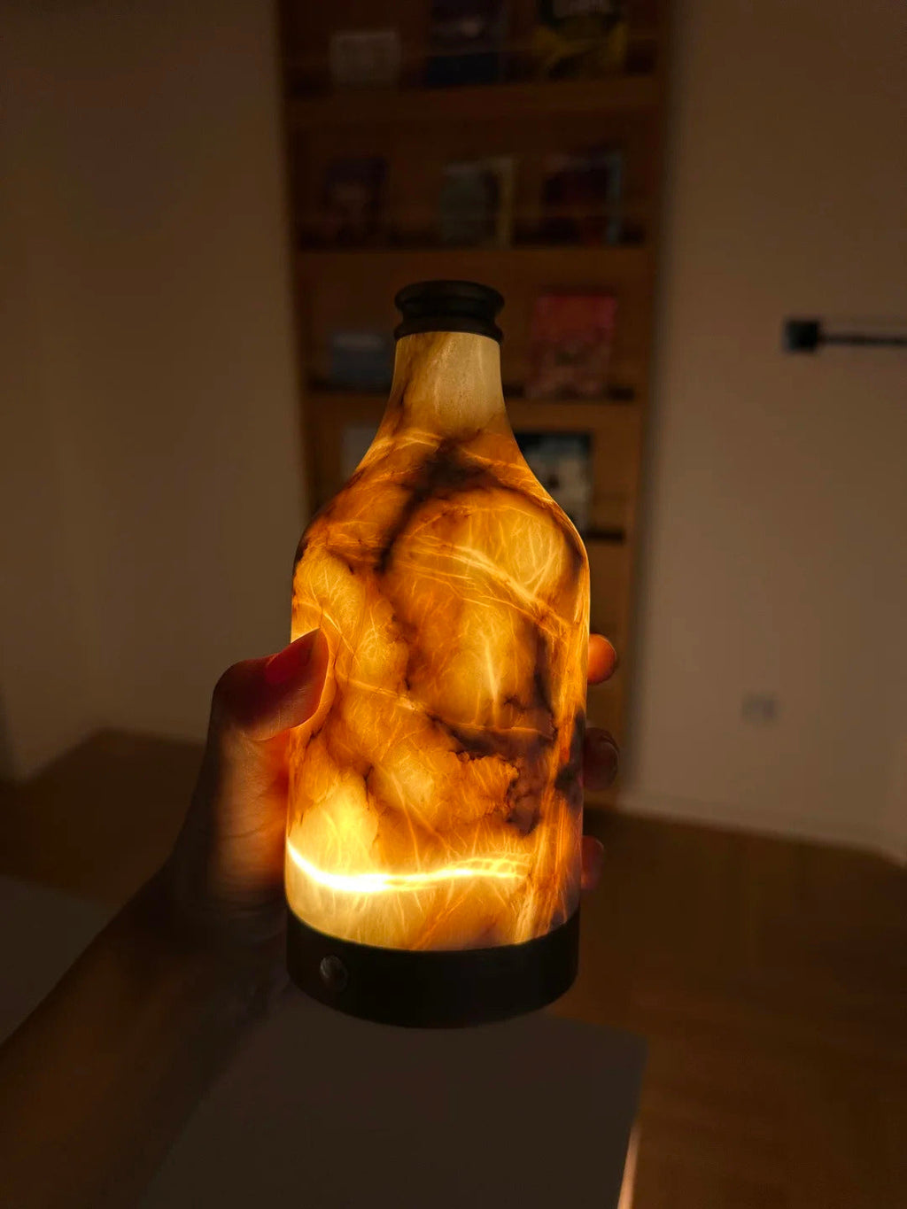 Bottle Alabaster Table Lamp