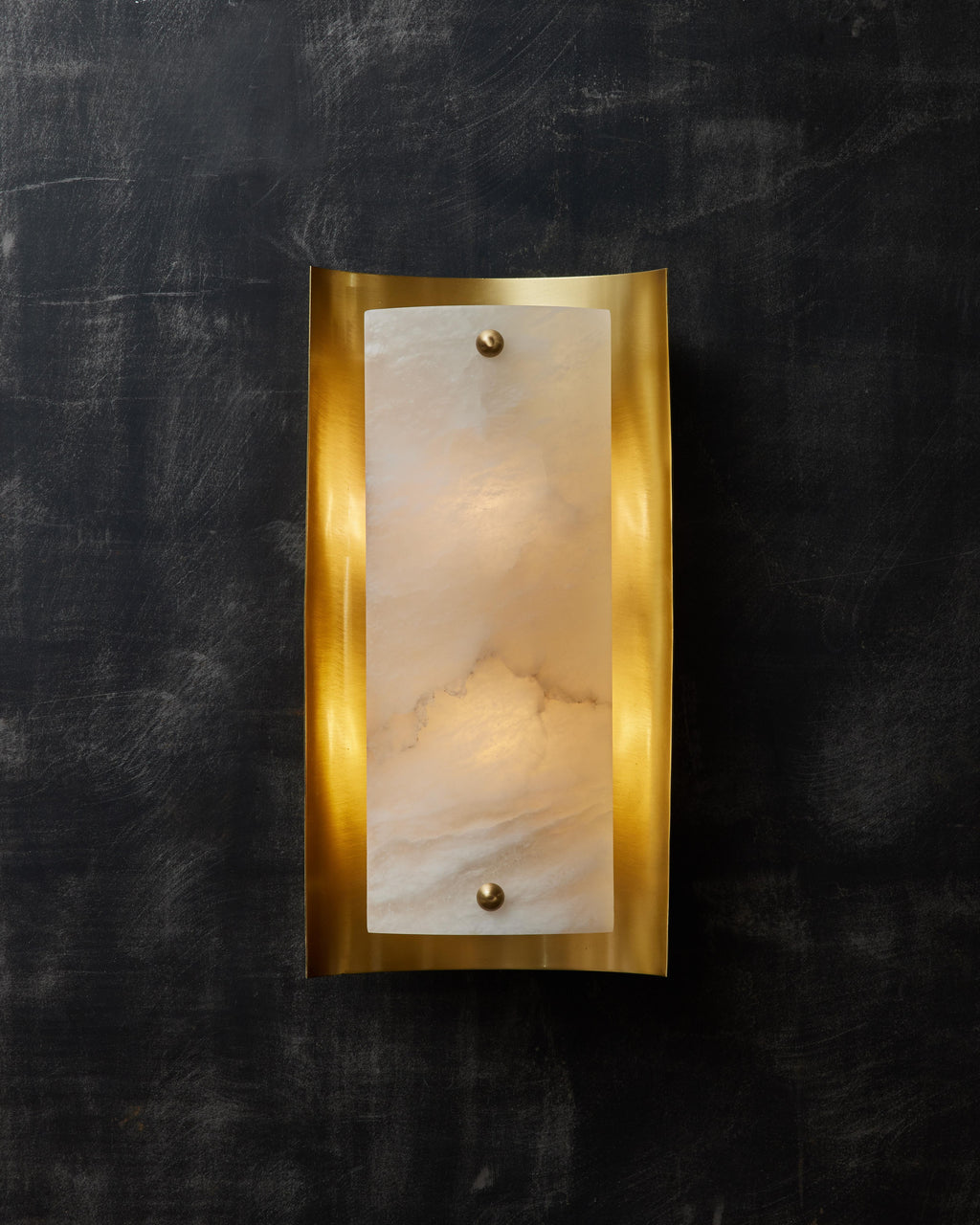 Alabaster Shield Wall Sconce