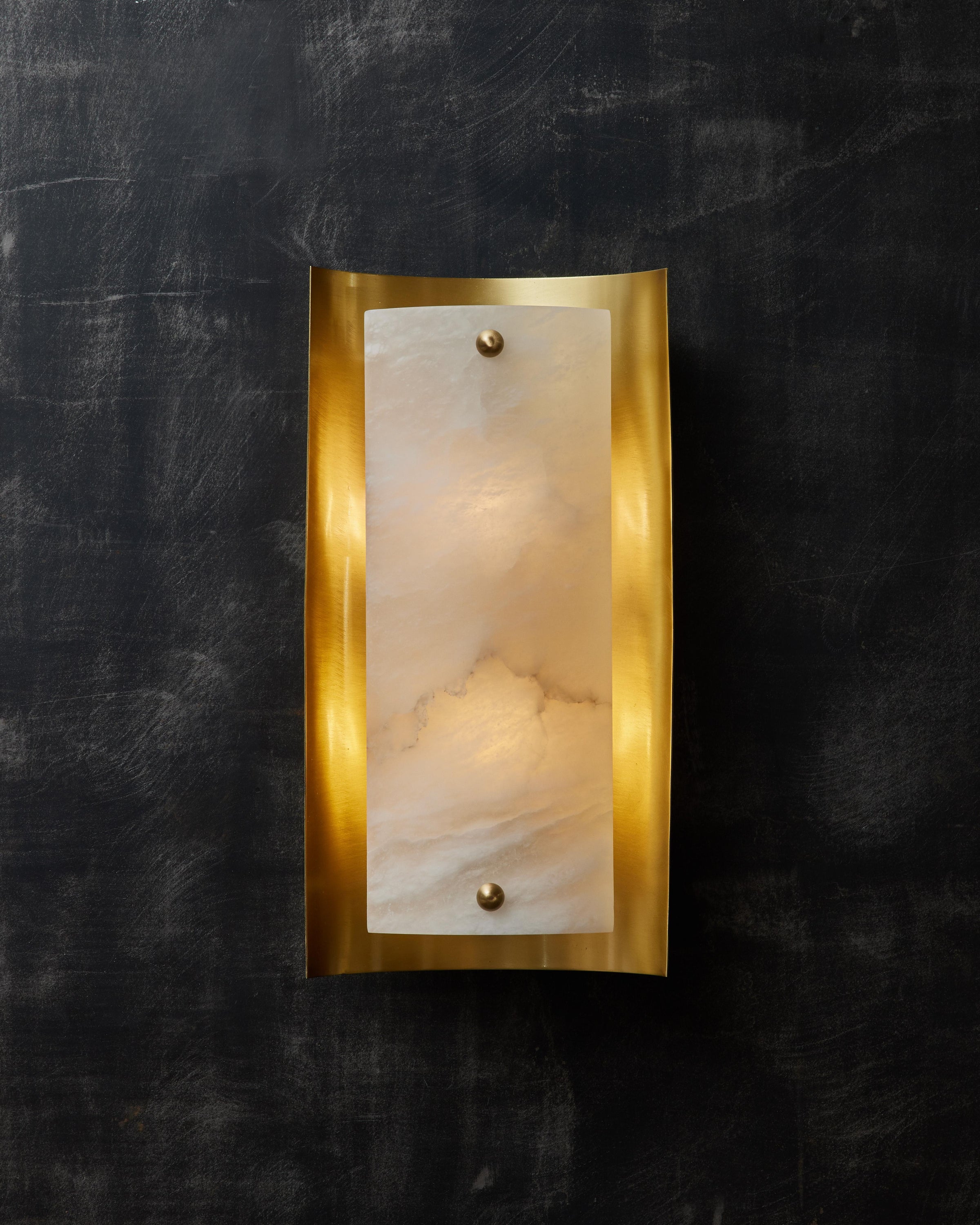 Alabaster Shield Wall Sconce