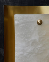 Alabaster Shield Wall Sconce
