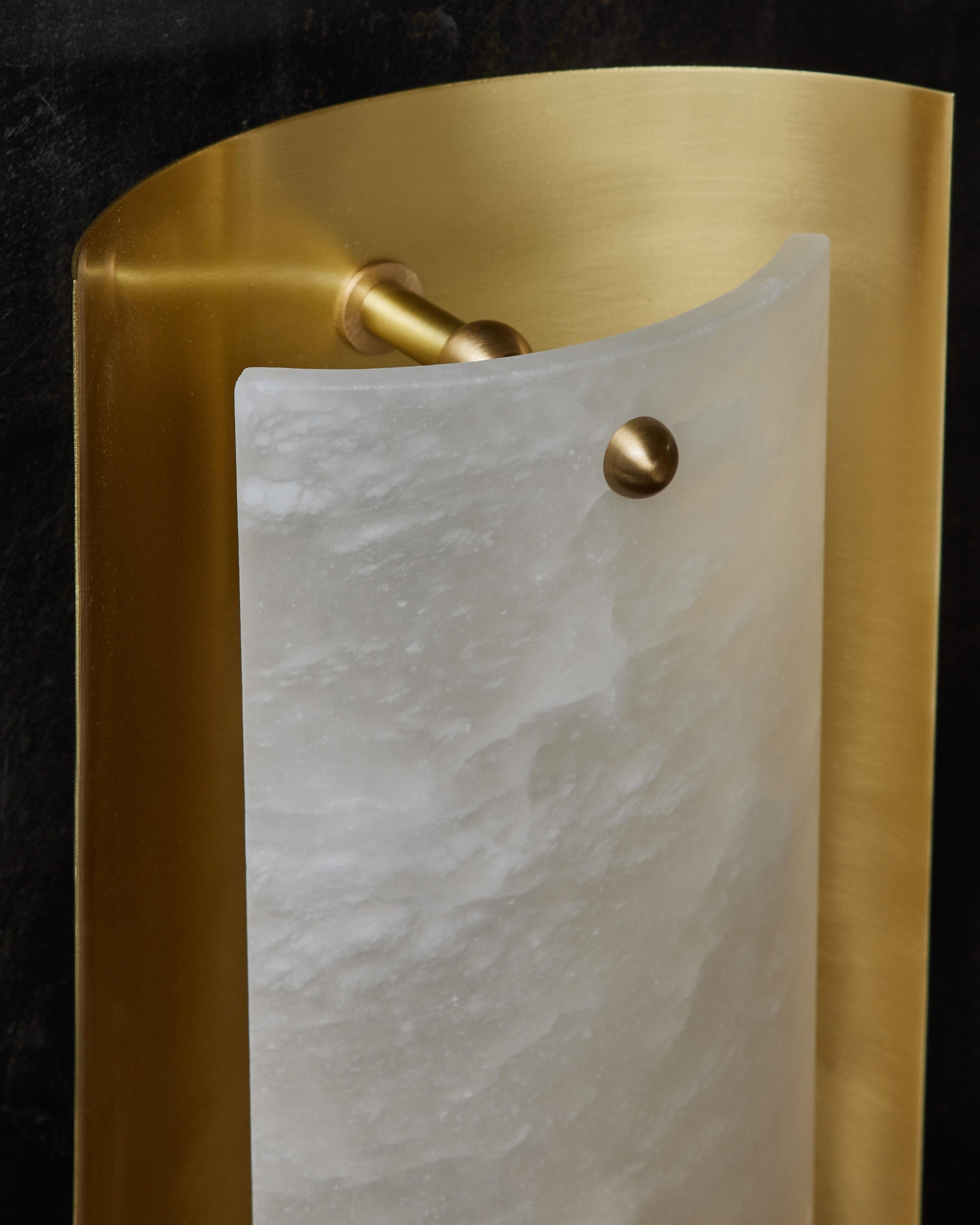 Alabaster Shield Wall Sconce