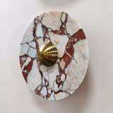 Breccia Rose Marble Sconce