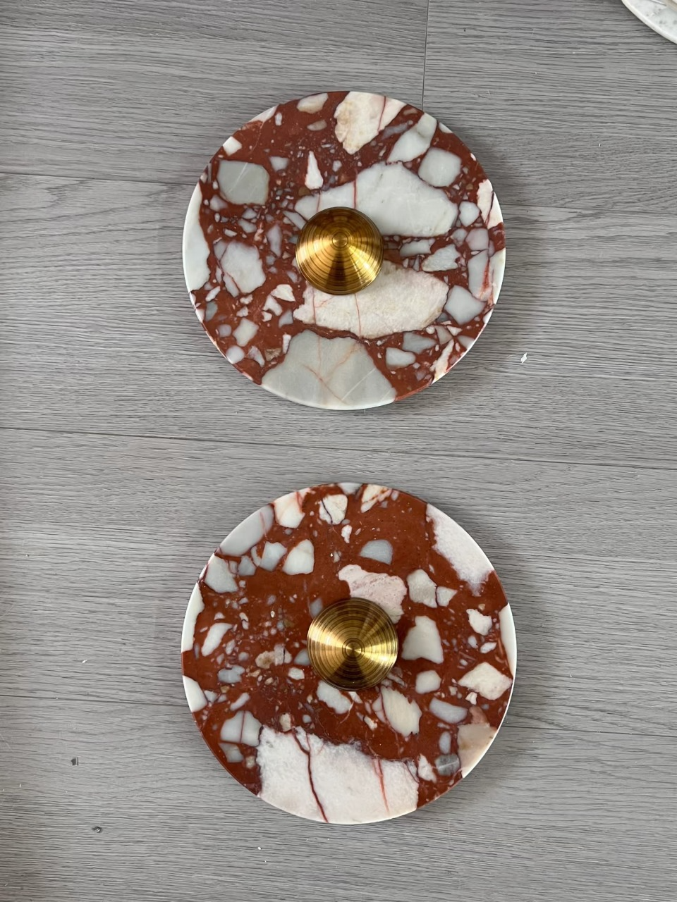 Breccia Rose Marble Sconce