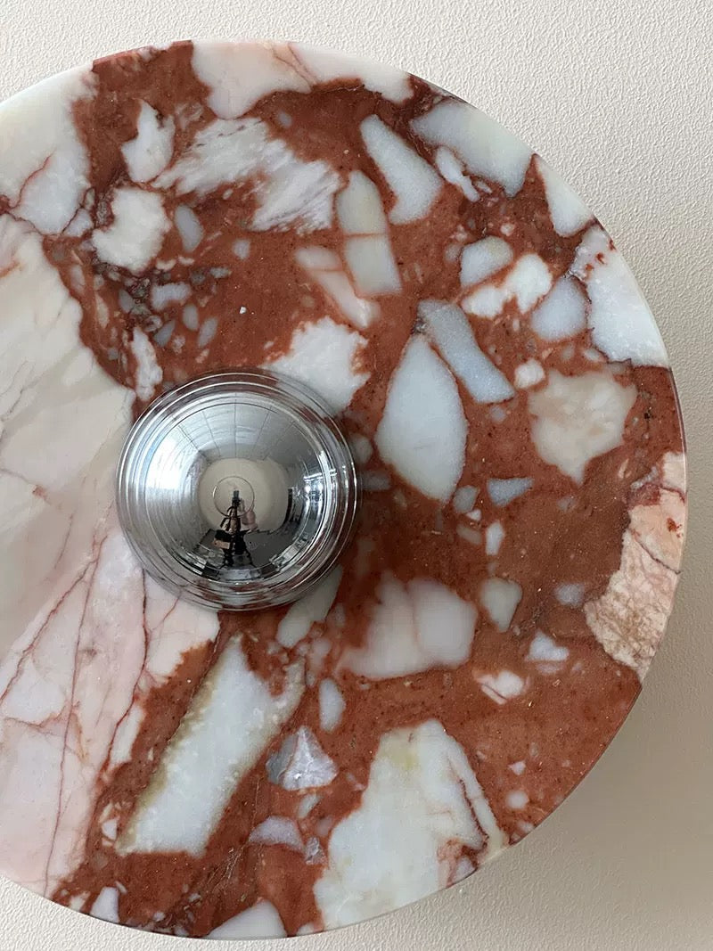 Breccia Rose Marble Sconce