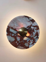 Breccia Rose Marble Sconce