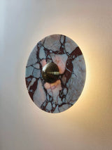 Breccia Rose Marble Sconce