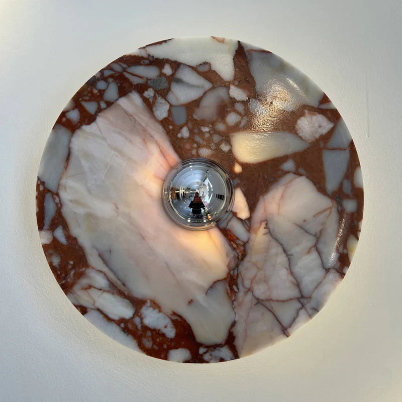 Breccia Rose Marble Sconce