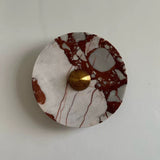 Breccia Rose Marble Sconce