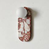 Breccia Rose Marble Sconce Elongated