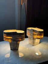 Brown Fantasy Onyx Table Lamp