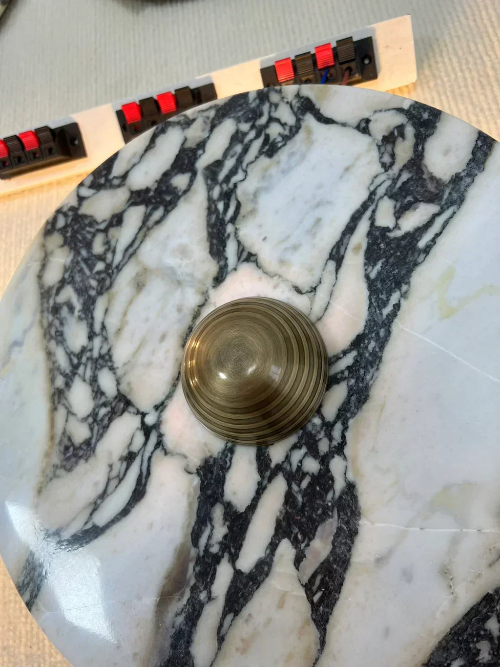 Calacatta Oro Round Sconce