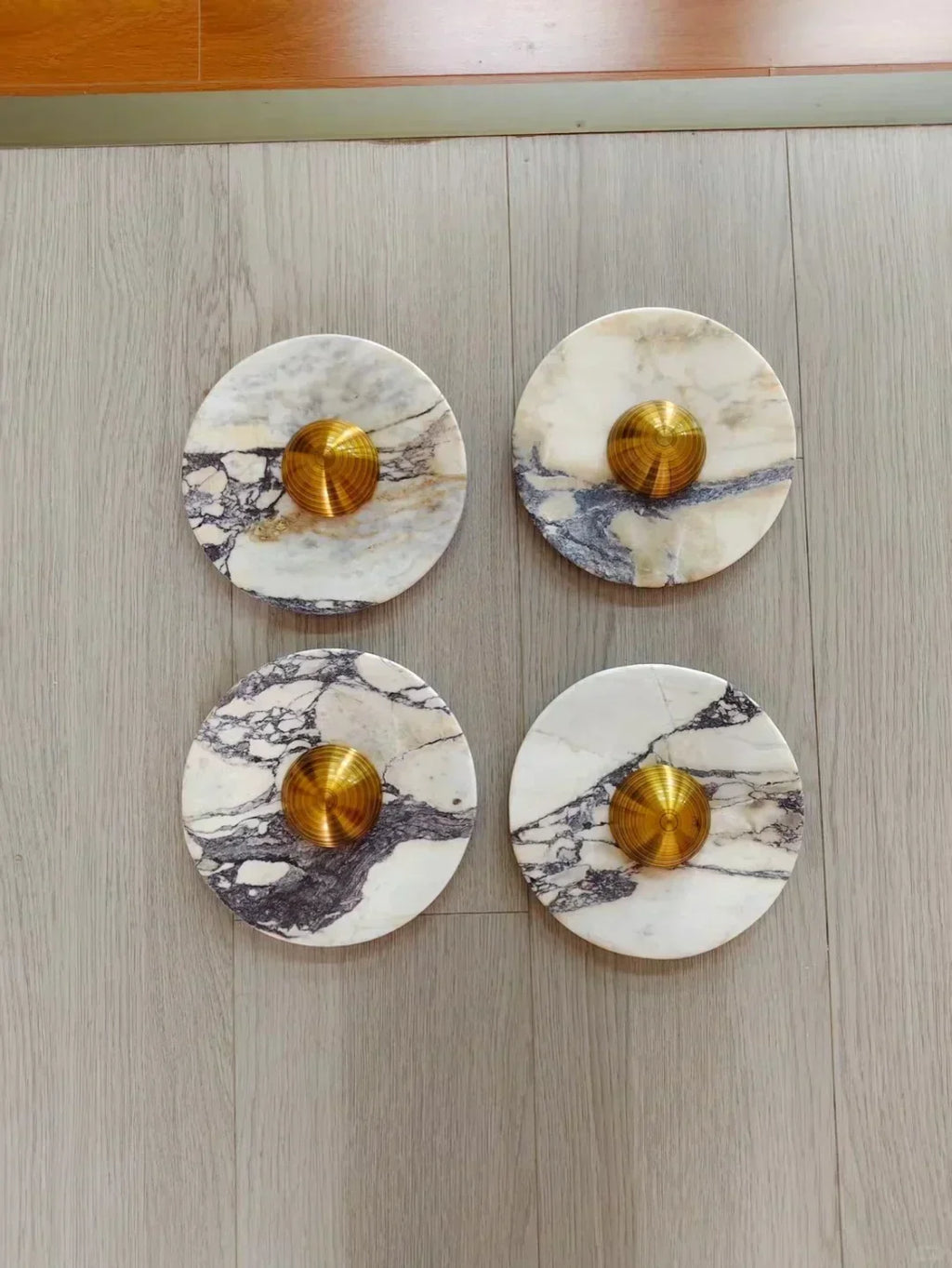 Calacatta Oro Round Sconce