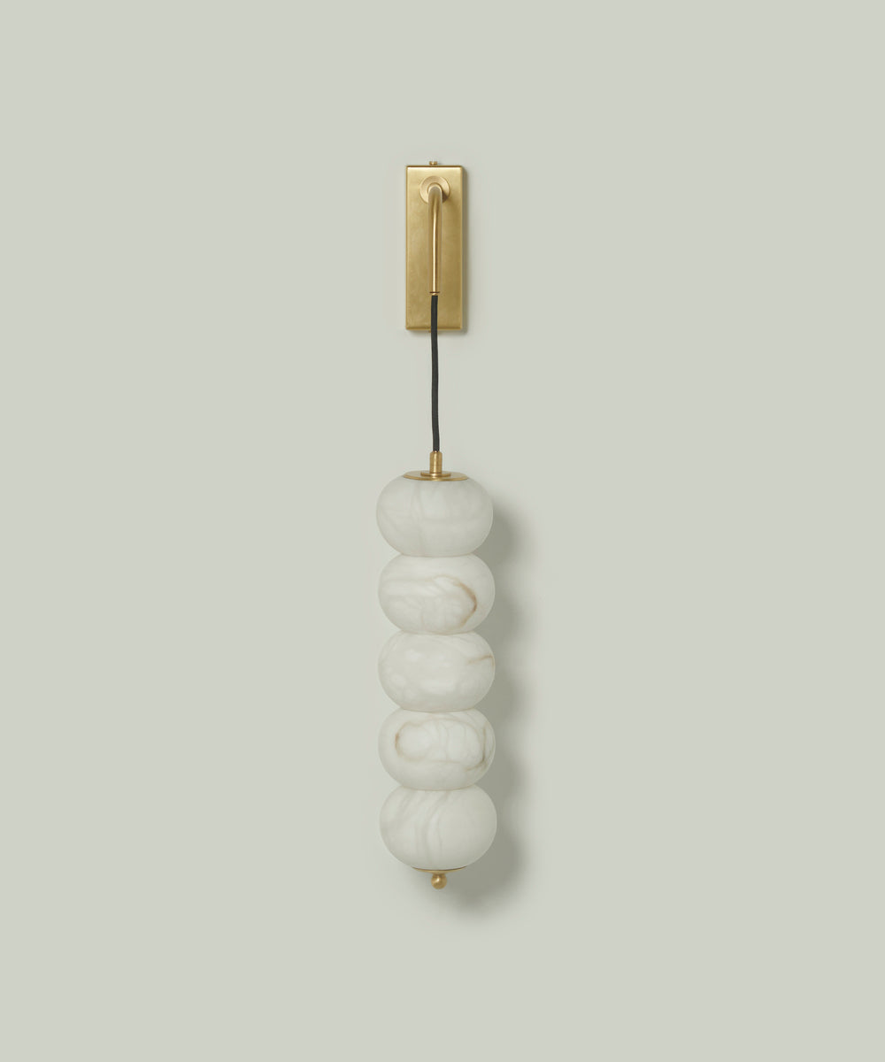 Campanula Alabaster Sconce