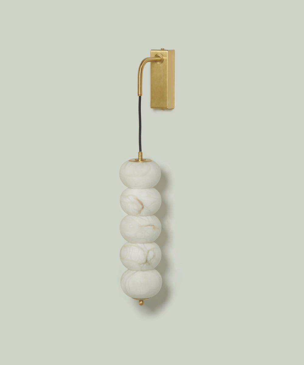 Campanula Alabaster Sconce
