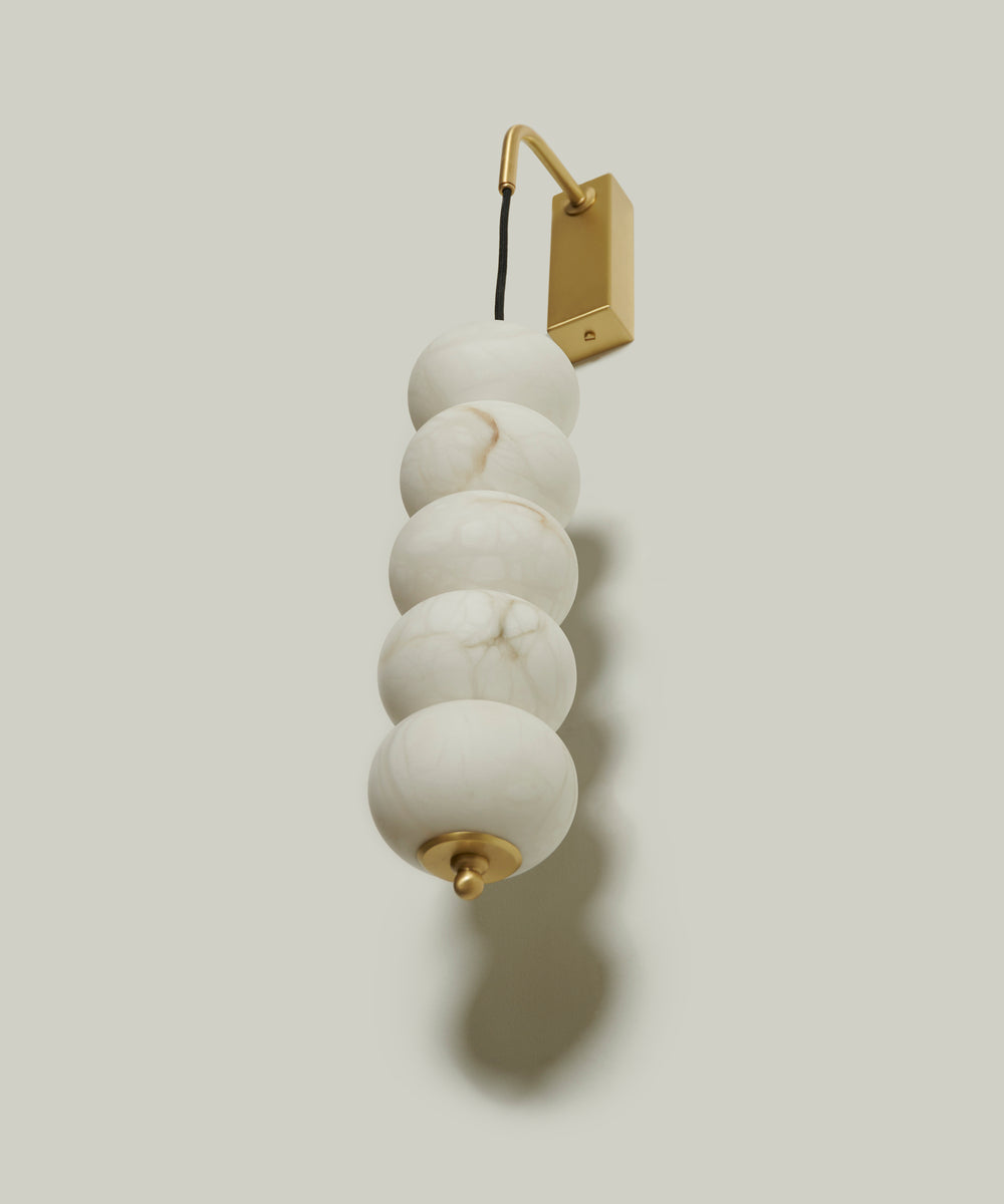 Campanula Alabaster Sconce