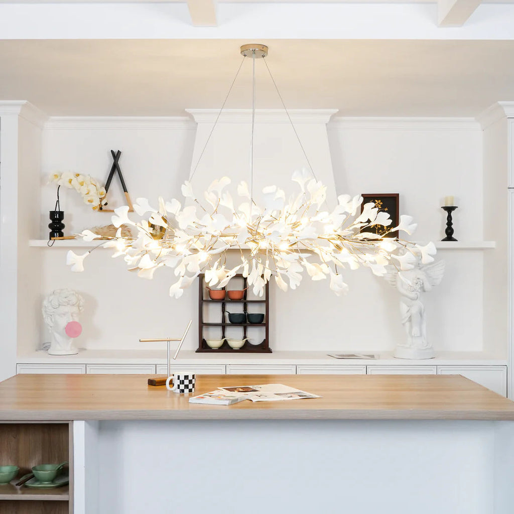 Carias Ceramic Ginkgo Chandelier Downward