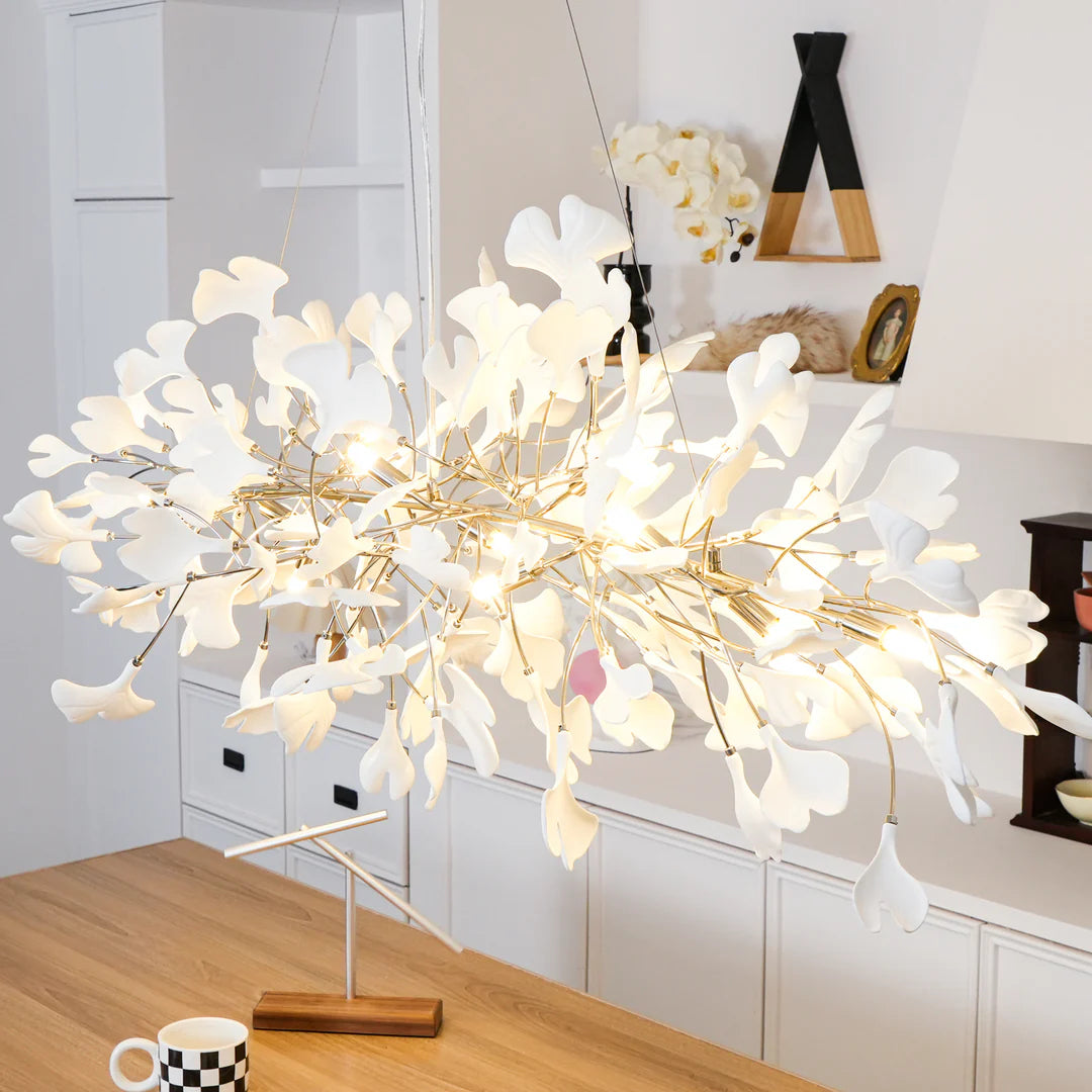 Carias Ceramic Ginkgo Chandelier Downward