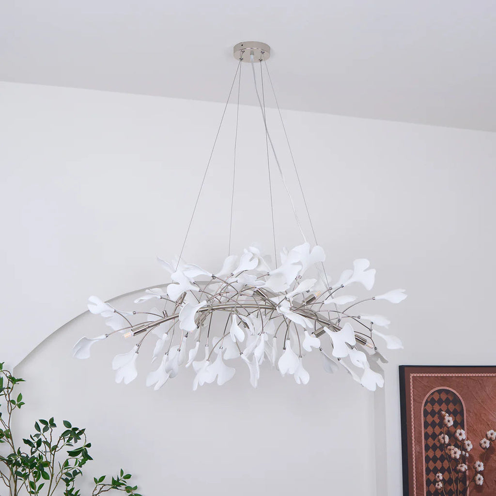 Carias Ceramic Ginkgo Chandelier Downward
