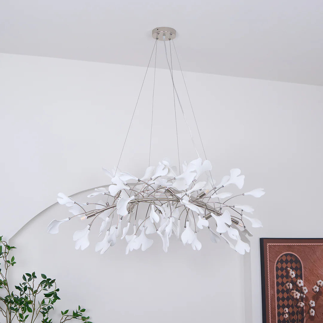 Carias Ceramic Ginkgo Chandelier Downward